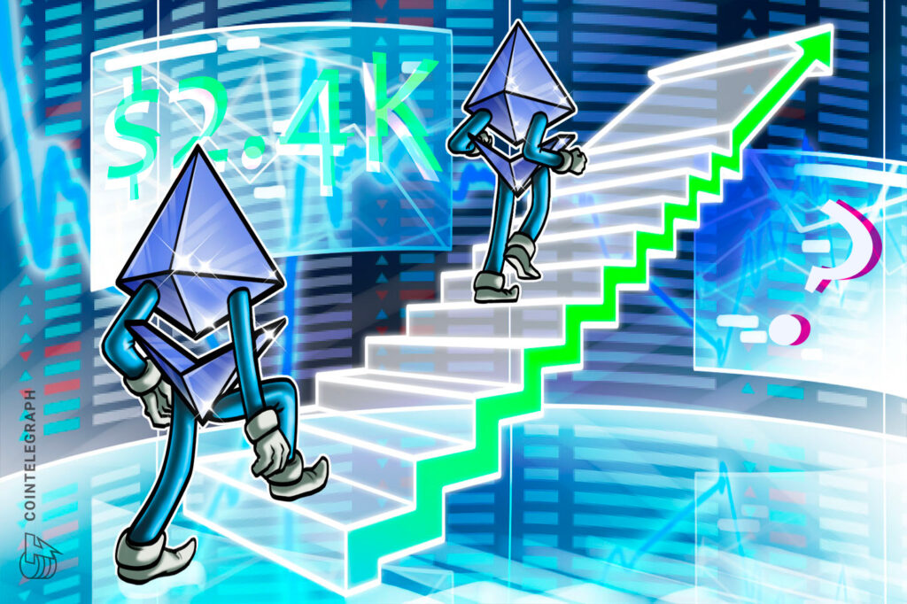 Ethereum Whales Accumulate Aggressively as ETH Price Rises to $2.4K Cointelegraph