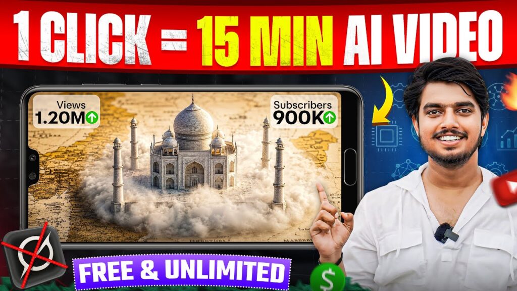 Long AI Video Kaise Banaye (15 Min) Using Just 1 Prompt🔥|| Ai Automation