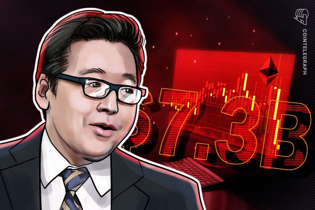 Tom Lee’s Ethereum Portfolio Sits on $7.35B Loss as ETH Price Slumps Cointelegraph