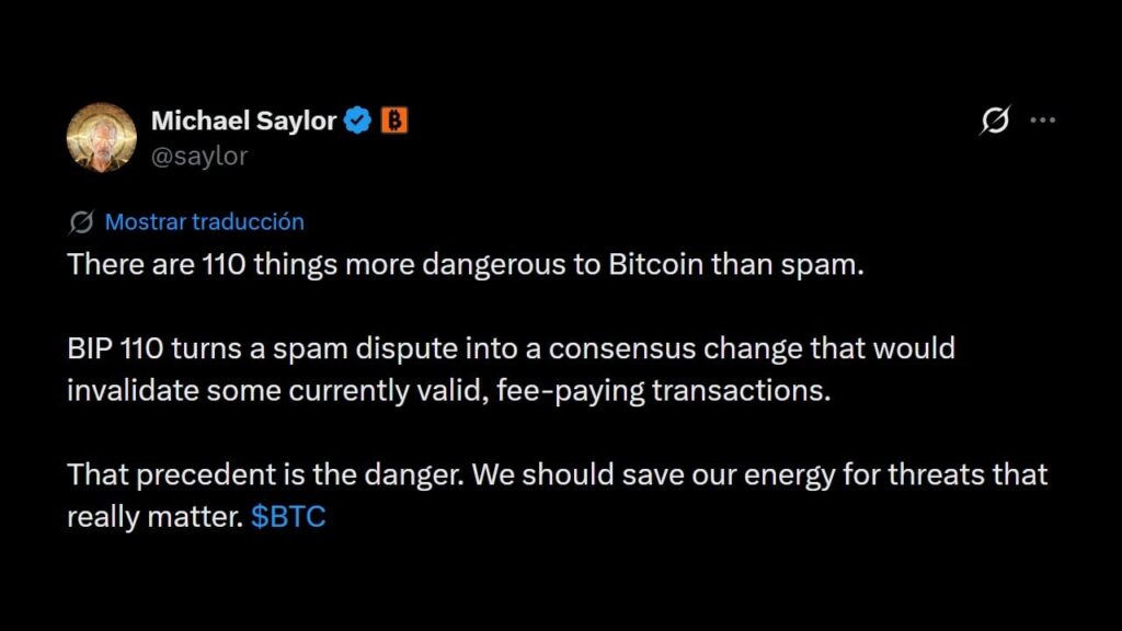 Michael Saylor Slams Bitcoin’s Controversial Anti-Spam Fork Michael Saylor Slams Bitcoin's Controversial Anti-Spam Fork