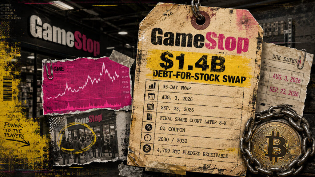 GameStop plans $1.4 billion stock swap as Bitcoin collateral risk emerges Liam 'Akiba' Wright