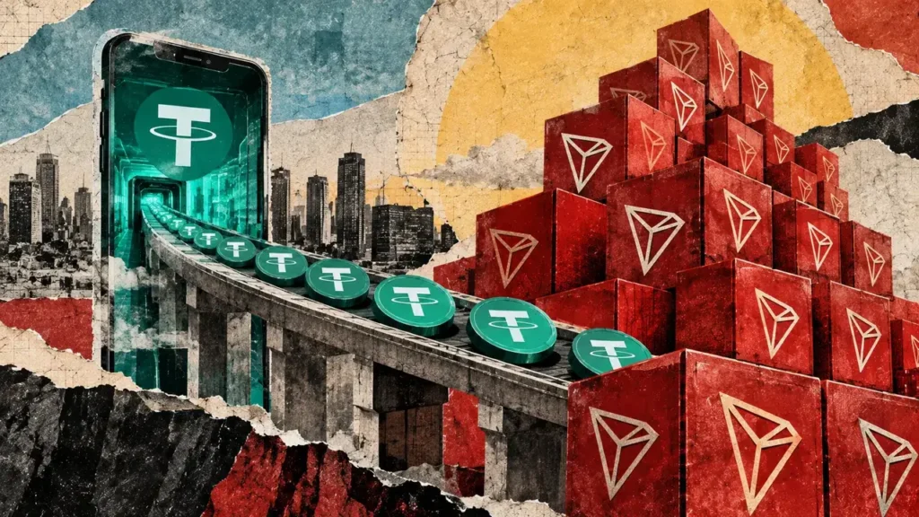 TRON moved $2.2 trillion in stablecoins while TRX supply grew for 108 straight days